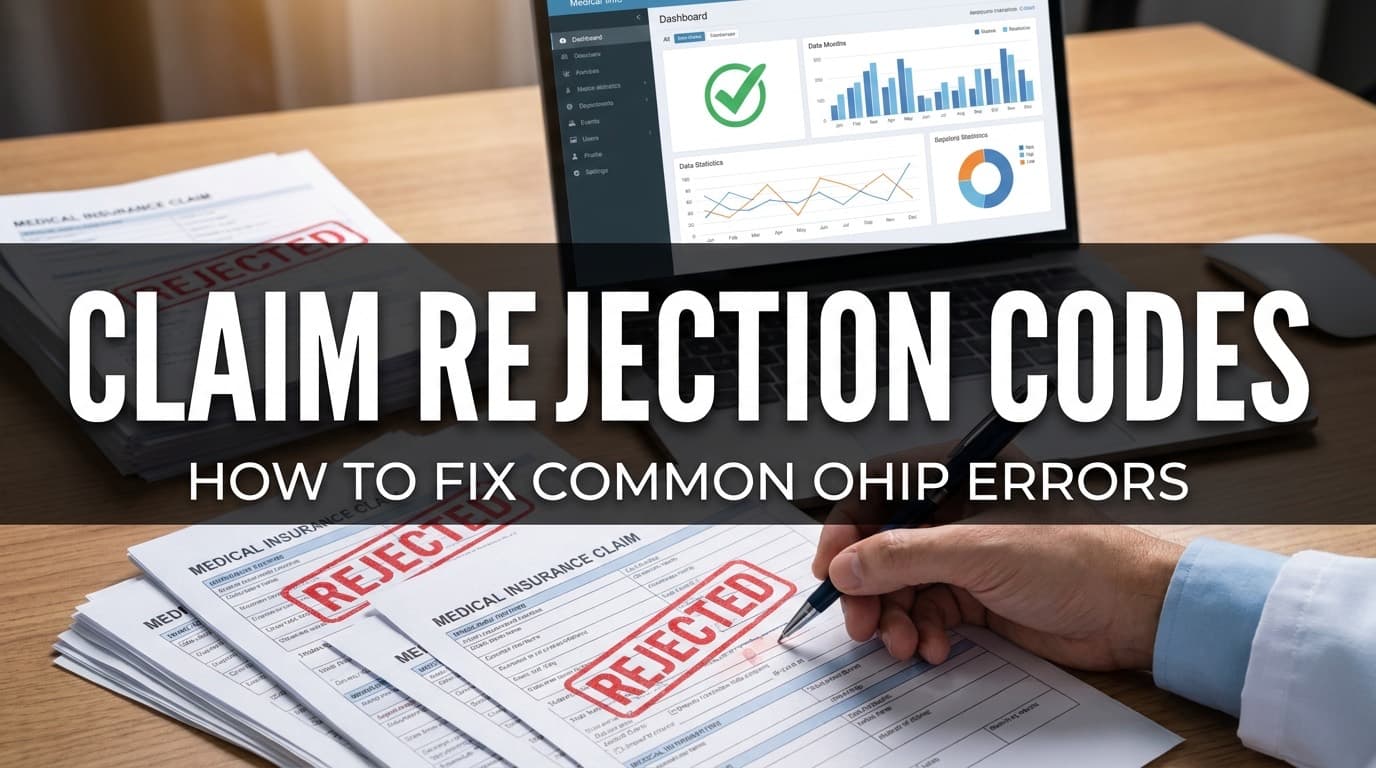OHIP Rejection Codes Explained: A3H, B2, B8, V21 and the Rest
